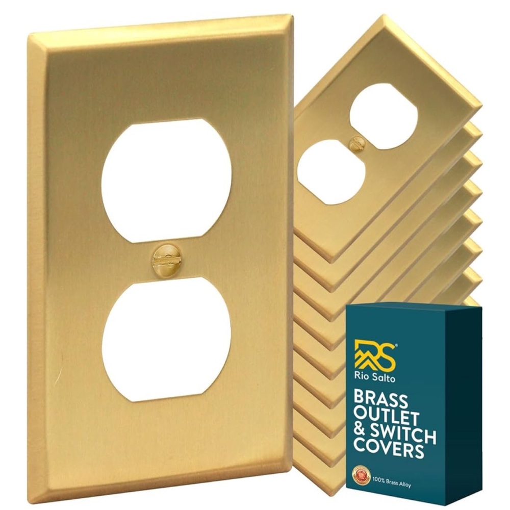 Rio Salto Brass Outlet Covers